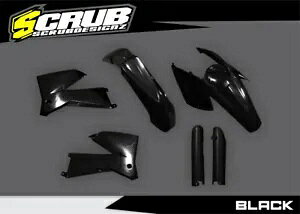 KTM EXC EXC-F 2004-2007 �v���X�`�b�N�L�b�g + �t�H�[�N�K�[�h �u���b�N KTM EXC EXC-F 2004-2007 Plastics Kit + fork guards Black