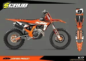 KTM OtBbN SX SXF 2023 2024 125 250 300 350 450 fJ[ XC XCf XNu KTM Graphic SX SXF 2023 2024 125 250 300 350 450 Decals XC XCf SCRUB