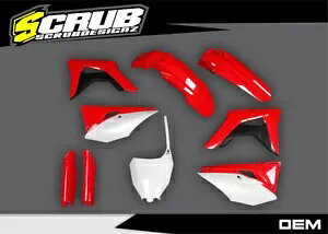z_ CRF450R 2017 2018 CRF250R 2018 bhzCgvX`bNLbg + tH[NK[h Honda CRF450R 2017 2018 CRF250R 2018 Red White Plastics kit + Fork guards