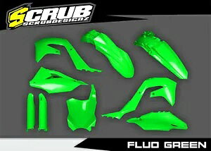 Kawasaki KX450 2019-2023 KX250 2021-2024 KXF �l�I���O���[���v���X�`�b�N�L�b�g + �t�H�[�N�K�[�h Kawasaki KX450 2019-2023 KX250 2021-2024 KXF Neon Green Plastics Kit+Fork guards