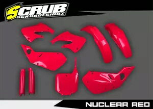 z_ CR125R 1998-1999 CR250R 1997-1999 j[NAbh UFO vX`bNLbg Honda CR125R 1998-1999 CR250R 1997-1999 Nuclear Red UFO Plastics Kit