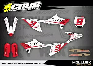 �O���t�B�b�N�L�b�g STARK VARG 2023 2024 �f�J�[���X�e�b�J�[ ���[�X�i���o�[�t�� Graphics Kit STARK VARG 2023 2024 Decals Stickers with Race Number �y���s�A���i�z