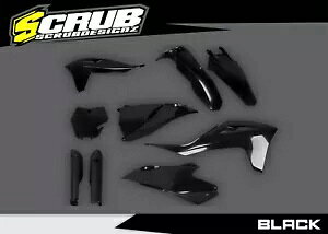 GAS GAS 2021 2022 2023 MC MC-F EX EX-F �u���b�N �v���X�`�b�N�L�b�g + �t�H�[�N�K�[�h GAS GAS 2021 2022 2023 MC MC-F EX EX-F Black Plastic kit + fork guards