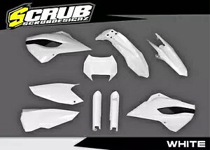nXNo[i 2014 TE FE 125 250 300 350 450 501 zCgvX`bNLbg + tH[NK[h Husqvarna 2014 TE FE 125 250 300 350 450 501 White Plastics kit + Fork guards