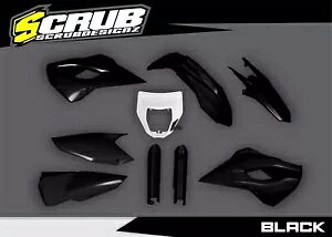 �n�X�N�o�[�i 2015 TE FE 125 250 300 350 450 501 �u���b�N�v���X�`�b�N�L�b�g + �t�H�[�N�K�[�h Husqvarna 2015 TE FE 125 250 300 350 450 501 Black Plastics kit + Fork guards