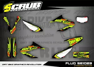 �O���t�B�b�N WR125R 2009 - 2017 ���}�n �X�e�b�J�[ �X�N���u �f�J�[�� �L�b�g WR 125R ENDURO Graphics WR125R 2009 - 2017 Yamaha stickers SCRUB decals kit WR 125R ENDURO