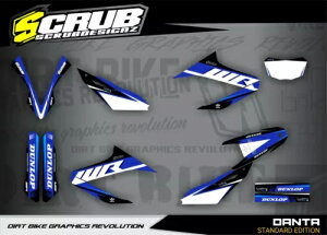 �O���t�B�b�N WR125R 2009 - 2017 ���}�n �X�e�b�J�[ �X�N���u �f�J�[�� �L�b�g WR 125R Graphics WR125R 2009 - 2017 Yamaha stickers SCRUB decals kit WR 125R