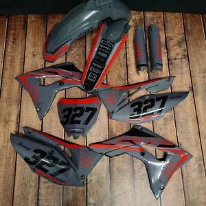 �v���X�`�b�N + �O���t�B�b�N �z���_ CRF450R 2019-2020 CRF250R 2019-2021 ���[�X�ԍ� + ���O Plastics + Graphics Honda CRF450R 2019-2020 CRF250R 2019-2021 race number+name �y���s�A���i�z