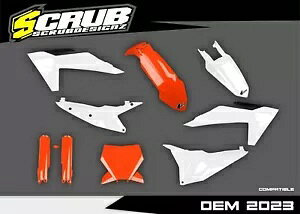 KTM 2023 SX SX-F XC XC-F 125 250 300 350 450 OEM vX`bNLbg + tH[NK[h KTM 2023 SX SX-F XC XC-F 125 250 300 350 450 OEM Plastics kit + fork guards