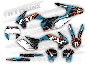 NitroMX �O���t�B�b�N�L�b�g KTM EXC EXC-F 125 250 300 350 450 2014 2015 2016 �G���f���[���p NitroMX Graphic Kit for KTM EXC EXC-F 125 250 300 350 450 2014 2015 2016 Enduro