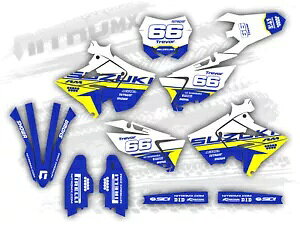 NitroMX  Polisport RESTYLE vX`bNLbgOtBbNXtXYL RM 2001 - 2008 Suzuki RM 2001 - 2008 with Polisport RESTYLE Plastics Kit Graphics by NitroMX