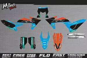 グラフィックキット KTM EXC EXC-F 125 250 300 350 450 2024 デカールステッカーデザイン Graphics Kit for KTM EXC EXC-F 125 250 300 350 450 2024 Decals Stickers Design