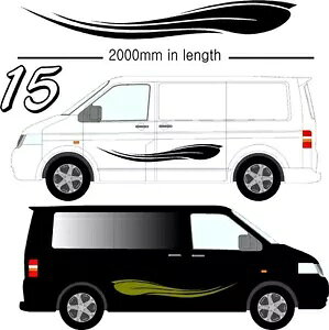 OtBbNfJ[ȔSrj[XebJ[Cӂ̎ԗ VW LsOJ[LsOJ[ D15 Graphic Decals Self Adhesive Vinyl Stickers Any Vehicle VW Campers Motorhome D15