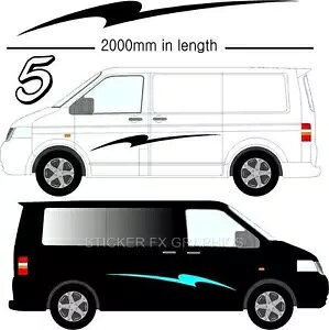 OtBbNfJ[ȔSrj[XebJ[Cӂ̎ԗ VW LsOJ[LsOJ[ D5 Graphic Decals Self Adhesive Vinyl Stickers Any Vehicle VW Campers Motorhome D5