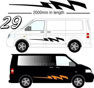 �O���t�B�b�N�f�J�[�����ȔS���r�j�[���X�e�b�J�[�C�ӂ̎ԗ� VW �L�����s���O�J�[�L�����s���O�J�[ D29 Graphic Decals Self Adhesive Vinyl Stickers Any Vehicle VW Campers Motorhome D29 �y���s�A���i�z