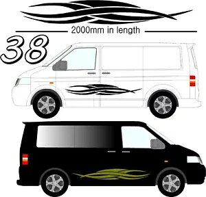 �O���t�B�b�N�f�J�[�����ȔS���r�j�[���X�e�b�J�[�C�ӂ̎ԗ� VW �L�����s���O�J�[�L�����s���O�J�[ D38 Graphic Decals Self Adhesive Vinyl Stickers Any Vehicle VW Campers Motorhome D38 �y���s�A���i�z