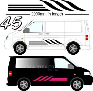 OtBbNfJ[ȔSrj[XebJ[Cӂ̎ԗ VW LsOJ[LsOJ[ D45 Graphic Decals Self Adhesive Vinyl Stickers Any Vehicle VW Campers Motorhome D45