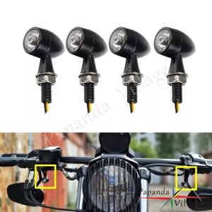 2 yAeۃ~j LED Ao[ 12V ^[VOiCWP[^[CgXYLJTLp 2Pair Bullet Mini LED Amber 12V Turn Signal Indicator Light For Suzuki Kawasaki