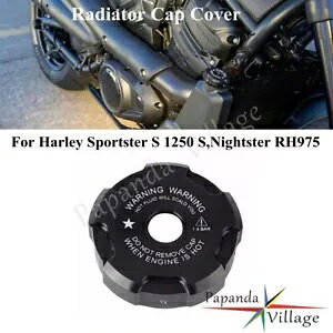 ubNWG[^[Lbv^NJo[tn[[X|[cX^[ 1250 S RH975 Black Radiator Cap Water Tank Cover Mounted For Harley Sportster 1250 S RH975