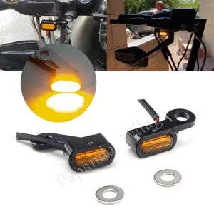 tg~j LED ^[VOiAo[ECJ[Cgn[[X|[cX^[ XL 2004-2021 Front Mini LED Turn Signal Amber Blinker Light For Harley Sportster XL 2004-2021