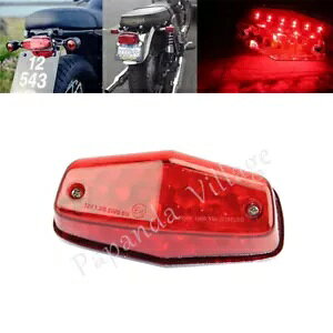 [JX X^C bh LED A u[L Xgbv e[Cg AZu BSA m[g JtF [T[p Lucas Style Red LED Rear Brake Stop Tailight Assembly For BSA Norton Cafe Racer