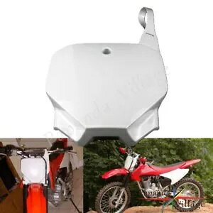 It[hvX`bNzCgtgio[v[gplz_ CRF150F CRF230F 03-19 Off-Road Plastic White Front Number Plate Panel For Honda CRF150F CRF230F 03-19