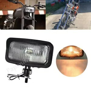 XNGAtgubNgX^CwbhCgwbhvn[[`bp[JtF[T[p Square Front Black Retro Style Headlight Headlamp For Harley Chopper Cafe Racer