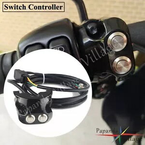 n[[ X|[cX^[p ubN I[goC 2 {^ GACh XCb` Rg[[ Lbg Black Motorcycle 2-Button Air Ride Switch Controller Kit For Harley Sportster