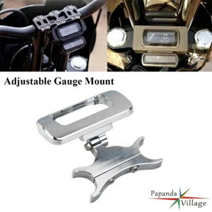 1-1/4 C`CU[\ȃQ[W}EgĔzun[[\teC FXBB FXBR/S 1-1/4h Riser Adjustable Gauge Mount Relocation For Harley Softail FXBB FXBR/S