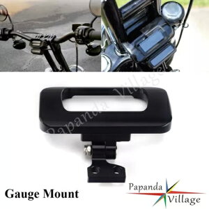 1-1/4 C` T o[CU[ ubN fW^ Q[W }Eg n[[ \teC Xg[g {u FXBRp 1-1/4h T-Bar Riser Black Digital Gauge Mount For Harley Softail Street Bob FXBR