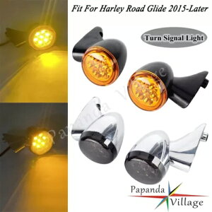 LED 電球弾丸ターンシグナルウインカーライトアンバーランプハーレーロードグライド 15-23 LED Bulb Bullet Turn Signal Blinker Light Amber Lamp For Harley Road Glide 15-23