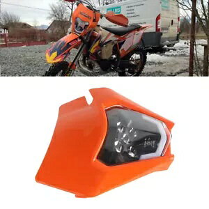 �I�����W�V�F���t�����g�w�b�h���C�g�A�n�C/���[ DRL �t���X�[�p�[���g FC 250 350 450 2014-2020 �p Orange Shell Front Headlight w/Hi/Lo DRL For Supermoto FC 250 350 450 2014-2020 �y���s�A���i�z
