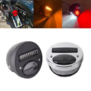 ubN/N[ I[hXN[ ^[VOiCg u[Le[Cg n[[JtF[T[p Black/Chrome Old School Turn Signal Light Brake Tailight For Harley Cafe Racer