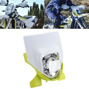 zCgVF 75 bg LED wbhCgwbhvX[p[g FC250-450 FX350/450 TE/FE White Shell 75W LED Headlight Headlamp For Supermoto FC250-450 FX350/450 TE/FE