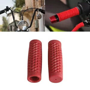 yAI[goCo[nhObvbhnhObv 1 "nho[n[[t@bg{up Pair Motorcycle Rubber Hand Grips Red Handgrips For 1" Handlebar Harley Fat Bob