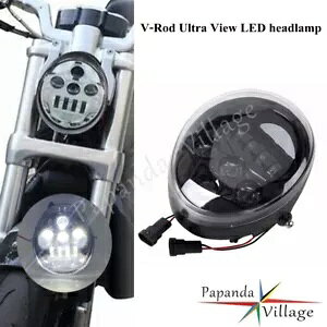 V-Rod Egr[ LED wbhv vO&vC wbhCg n[[ Xg[g bh 2002-17p V-Rod Ultra View LED Headlamp Plug&Play Headlight For Harley Street Rod 2002-17