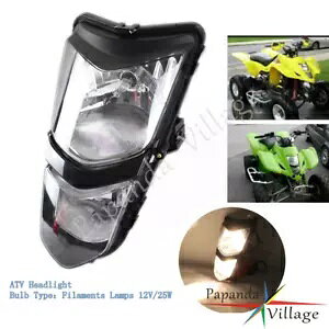 tg ATV wbhCgwbhvAZúAXYL Quadsport Z400 2003-2008 ɓK܂B Front ATV Headlight Head Lamp Assembly Fits Suzuki Quadsport Z400 2003-2008