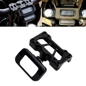 1-1/8C` Q[W}EgnEWO nho[Nv n[[\teC Xg[g{u FXBBp 1-1/8" Gauge Mount Housing Handlebar Clamp For Harley Softail Street Bob FXBB