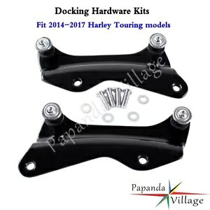 ubNX`[hbLOn[hEFALbg n[[c[O[hLO/OCh 2014-2017p Black Steel Docking Hardware Kit For Harley Touring Road King/Glide 2014-2017