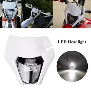 Gf[F LED wbhCgwbhvtFAO_[goCN EXC XCW TE FE 350 450 Enduro White LED Headlight Headlamp Fairing For Dirt Bike EXC XCW TE FE 350 450