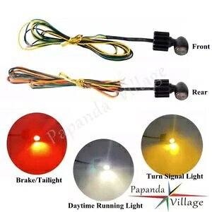 5mm F&R X[p[~j LED ^[VOiCg u[Le[v DRL t z_ XYLp 5mm F&R Super Mini LED Turn Signal Light Brake Tail Lamp w/DRL For Honda Suzuki