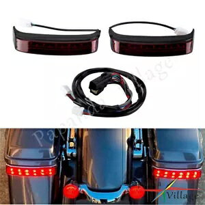 n[[GNgOChWFLHTpALEDThobOCge[Cg Rear LED Saddlebag Lights Tail Light For Harley Electra Glide Standard FLHT