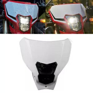 12V �z���C�g�V�F�� LED �w�b�h���C�g�w�b�h�����v�z���_ CRF450L CRF450XR 2019-2020 12V White Shell LED Headlight Head Lamp For Honda CRF450L CRF450XR 2019-2020 �y���s�A���i�z