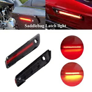 LED ThobOb`Cgbh^[VOiu[LCgn[[GNgOChp LED Saddlebag Latch Light Red Turn Signal Brake Light For Harley Electra Glide