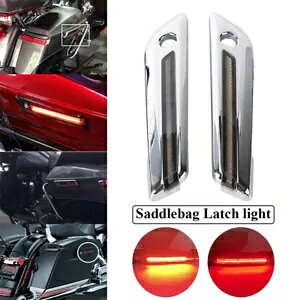 LED ThobOb`Cgbh^[VOiu[LCgXg[gOCh FLHX 14up LED Saddlebag Latch Light Red Turn Signal Brake Light For Street Glide FLHX 14up