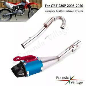 It[hSȃ}t[rCVXeXbvIpCvz_ CRF 230 F 08-20 Off-Road Complete Muffler Exhaust System Slip On Pipes For Honda CRF 230 F 08-20