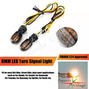 I[goC~j 12 {g LED ^[VOiCWP[^[Ao[CgECJ[_CiɓK Motorcycle Mini 12V LED Turn Signal Indicators Amber Lights Blinker Fits Dyna