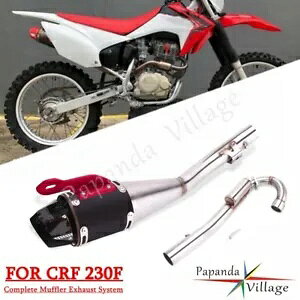 SȔrCVXeXbvI}t[pCvz_ CRF230F 08-20 _[goCNp Complete Exhaust System Slip On Muffler Pipe For Honda CRF230F 08-20 Dirt Bike