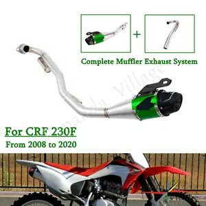 Gf[O[SȔrC}t[pCvXbvIz_ CR230F 2008-2020 Enduro Green Complete Exhaust Muffler Pipe Slip On For Honda CR230F 2008-2020