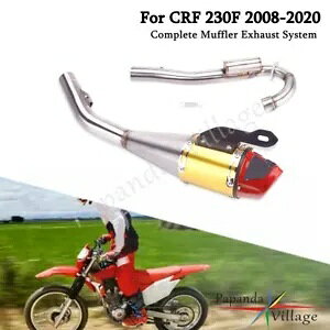 S[hXbvISȃ}t[rCǃVXez_ CRF230F 2008-20 Gold Slip On Complete Muffler Exhaust Pipe System For Honda CRF230F 2008-20